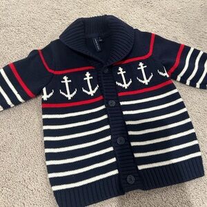 Janie and Jack The Nautical Days Cardigan- size 2T NWOT
